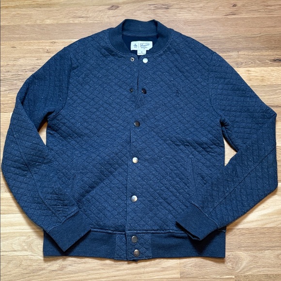 Original Penguin Dark Blue Button Up Cardigan Men’s M - Picture 1 of 12